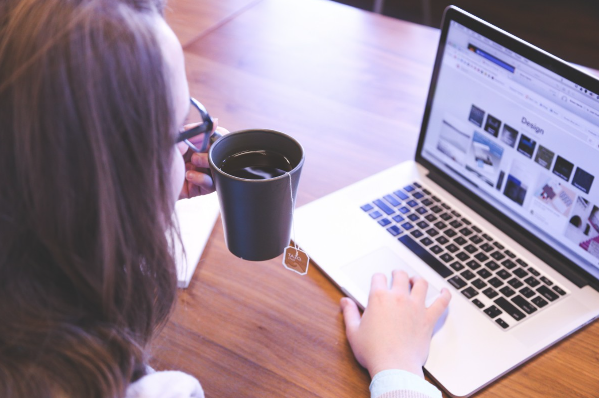 woman at computer